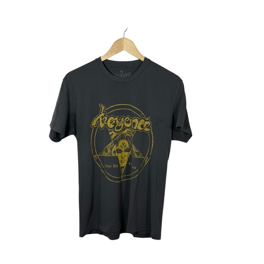 Beyonce x Venom Unisex Mashup Tee in Grey/Yellow Size M